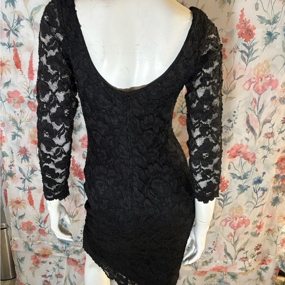 Vintage Molly Malloy Size S Black Sweetheart Cocktail Dress - Picture 8 of 12